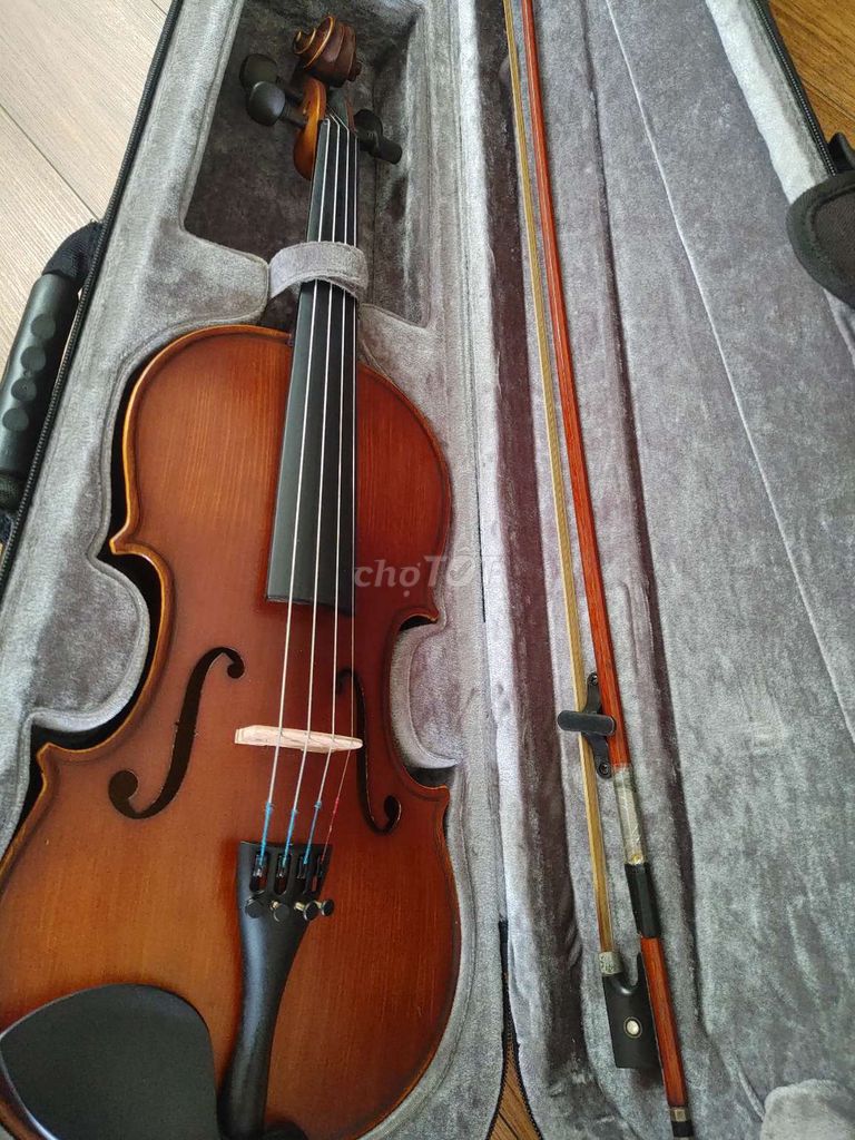 Đàn Violin size 4/4 full gỗ tặng kèm hộp đàn và vĩ. Mua bán Nhạc cụ tại Quận 8 Tp Hồ Chí Minh được đăng bởi Music hình 1