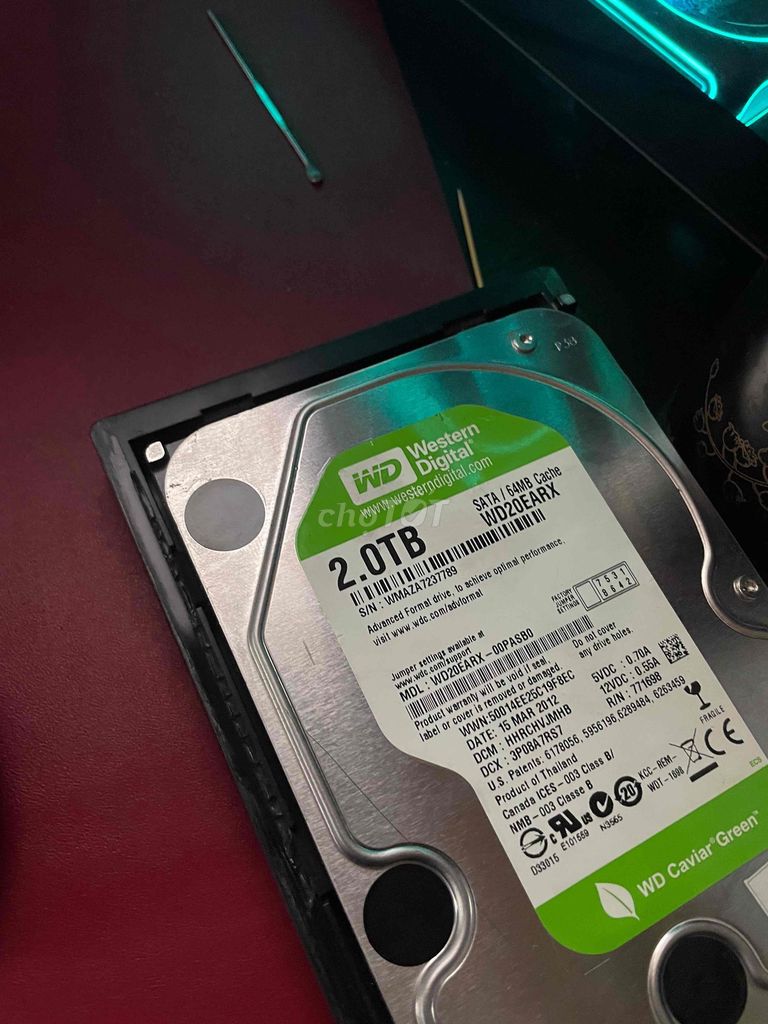 Ổ cứng HDD Western Digital WD Caviar Green 2TB Tốt. Mua bán Linh kiện (RAM, Card...) tại Thành phố Thủ Đức Tp Hồ Chí Minh được đăng bởi Hun hình 1