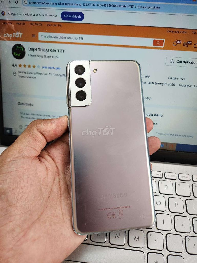 Samsung S21 Plus 5G 8GB/256GB ĐẸP KENG FULL CN. Mua bán Điện thoại tại Quận Bình Thạnh Tp Hồ Chí Minh được đăng bởi Dân Mobile hình 1