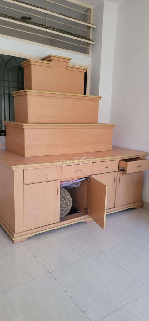 Tủ thờ Gỗ ván ép Nâu nhạt . Mua bán Tủ, kệ gia đình tại Quận 10 Tp Hồ Chí Minh được đăng bởi trần tấn bi  hình 1