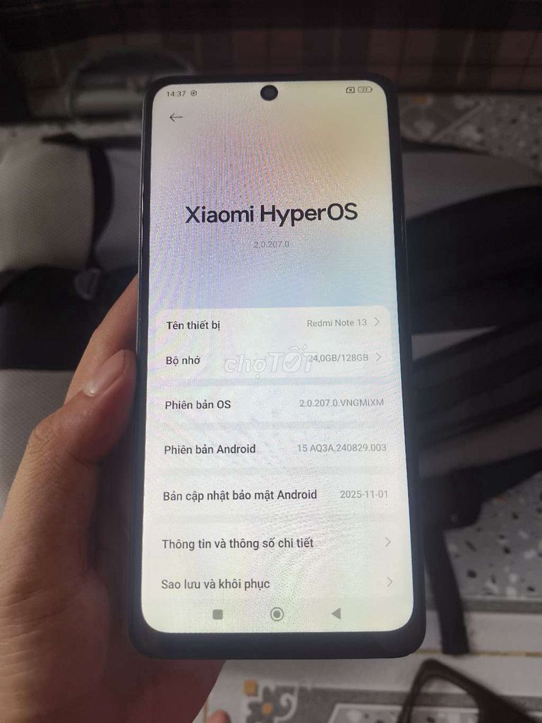 Xiaomi Redmi Note 13 128GB Đen. Mua bán Điện thoại tại Quận 12 Tp Hồ Chí Minh được đăng bởi Quân hình 1