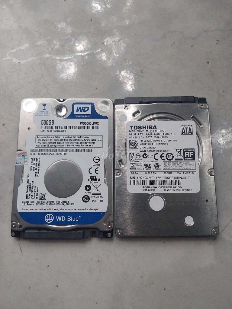 Ổ cứng HDD WD 500GB SK 100%. Mua bán Linh kiện (RAM, Card...) tại Quận 7 Tp Hồ Chí Minh được đăng bởi Mua và Bán Vui Vẻ hình 1