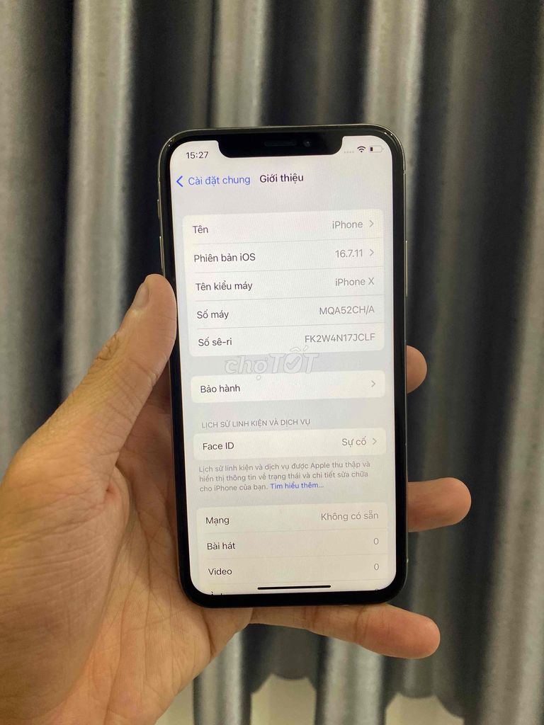 Apple iPhone X 64GB Bạc Màn thay, mất Face ID. Mua bán Điện thoại tại Quận Gò Vấp Tp Hồ Chí Minh được đăng bởi Hoàng Đăng Khoa hình 1