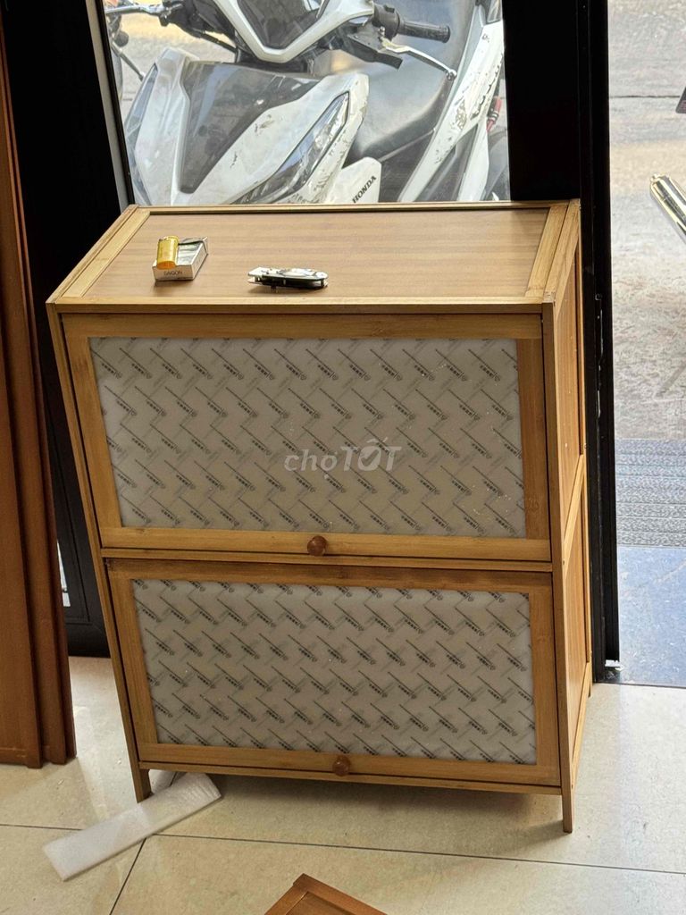 Tủ đa năng Gỗ tre tự nhiên. Mua bán Tủ, kệ gia đình tại Quận Bình Tân Tp Hồ Chí Minh được đăng bởi Thanh Hoài hình 1