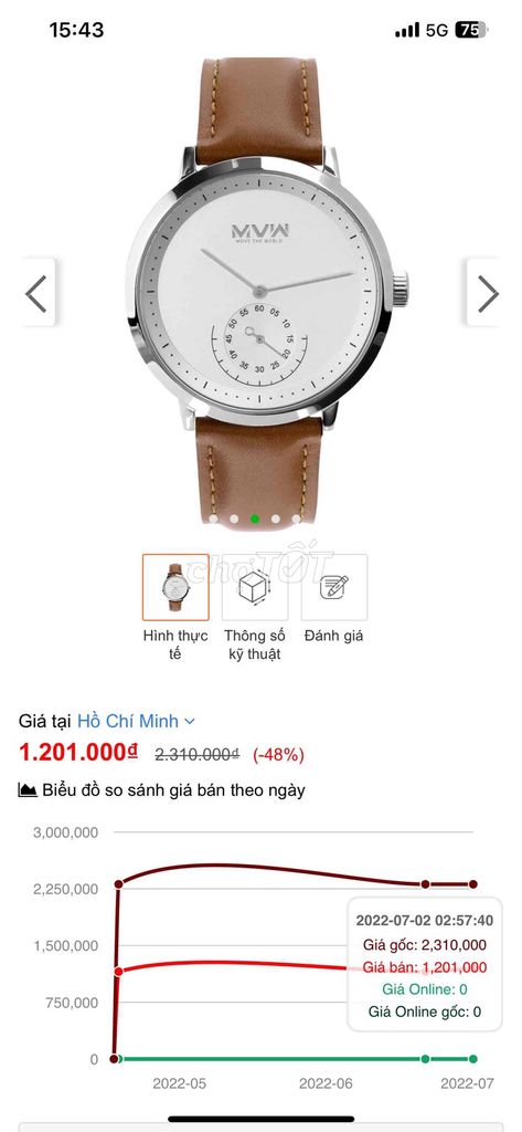 không đeo nữa nên bán lại đh MVW chính hãng. Mua bán Đồng hồ tại Huyện Hòa Thành Tây Ninh được đăng bởi hoang hình 1