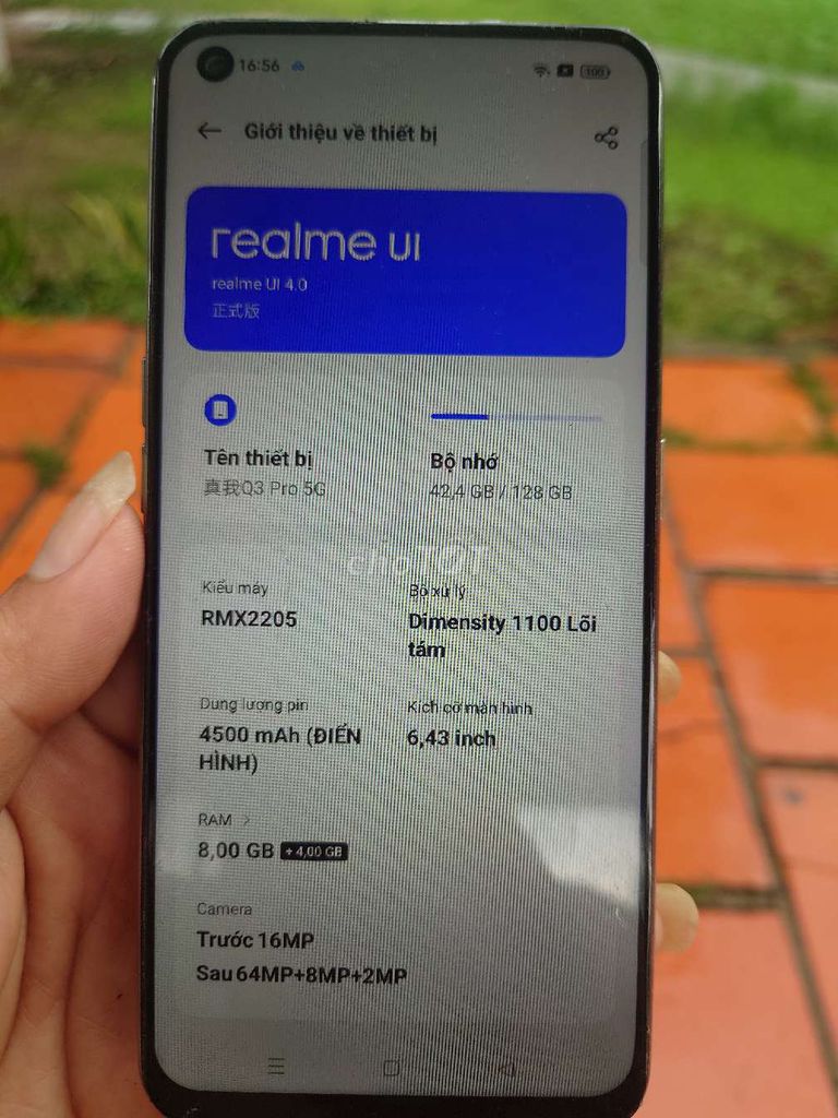 Realme Q3 Pro 5G 128GB Vàng. Mua bán Điện thoại tại Huyện Củ Chi Tp Hồ Chí Minh được đăng bởi Hoàng Nguyễn Hồng Ân hình 1