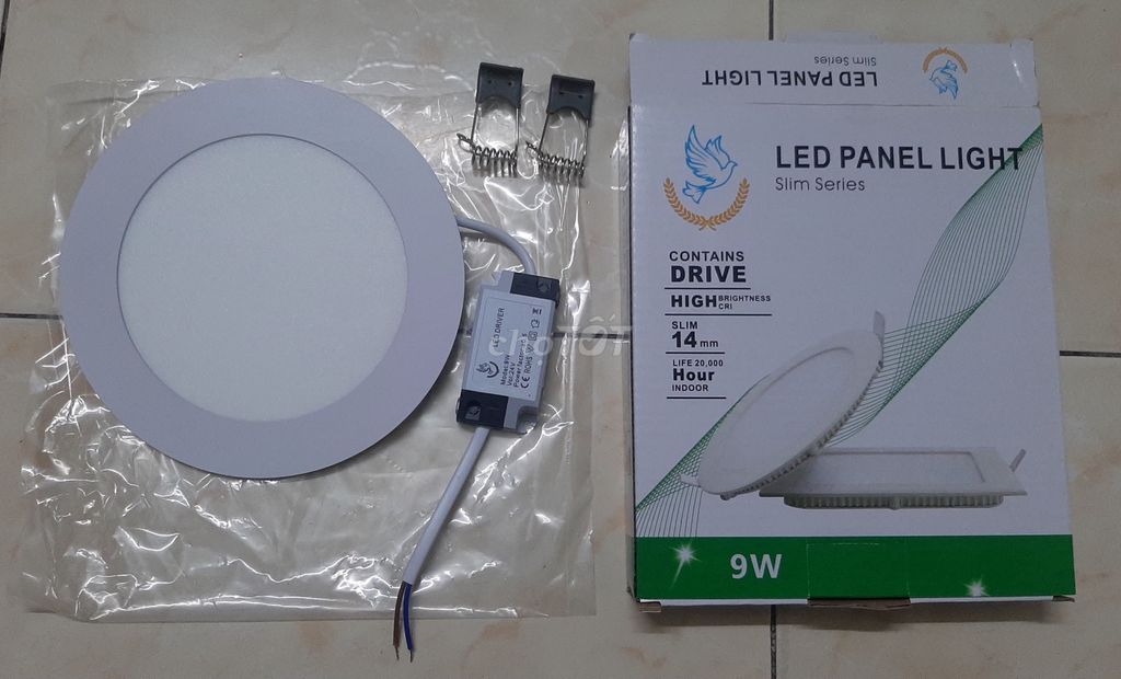 Đèn Led Âm Trần Kèm Tăng Phô; (9W-Đèn Led Âm Trần.