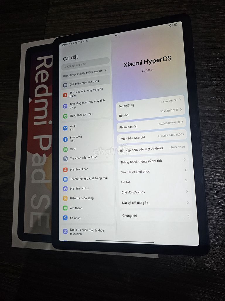 Xiaomi Redmi Pad SE 6GB/128GB Xám. Mua bán Máy tính bảng tại Quận Hải Châu Đà Nẵng được đăng bởi Minh hình 1