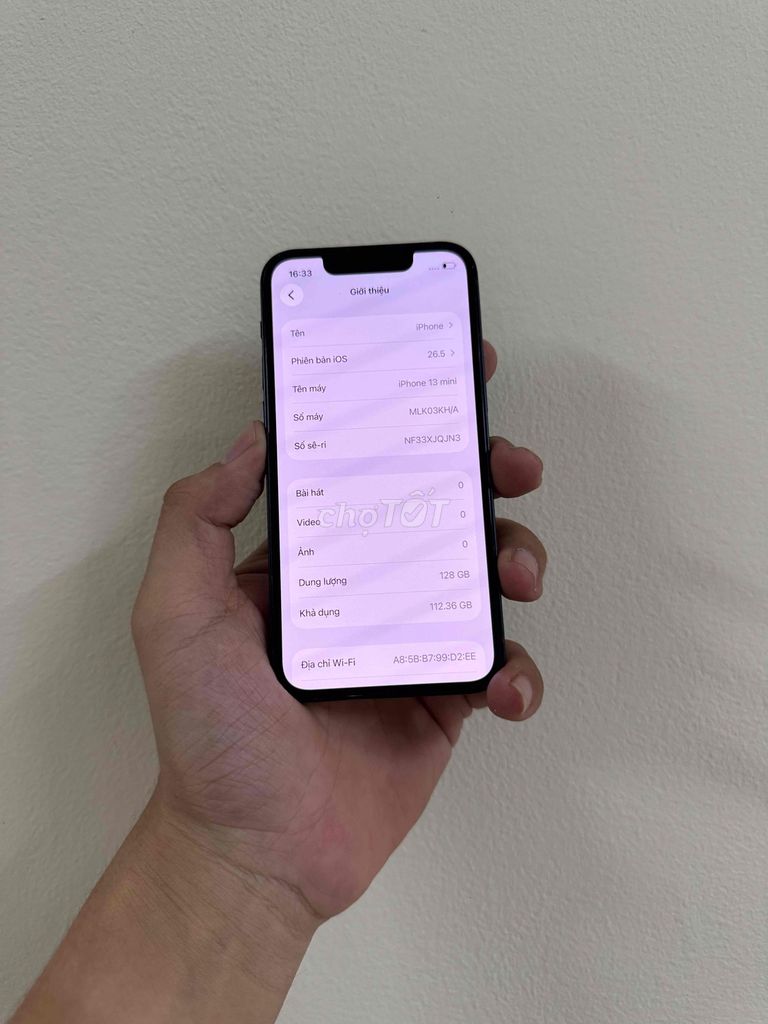Apple iPhone 13 mini 128GB Đen 99. Mua bán Điện thoại tại Quận Tân Bình Tp Hồ Chí Minh được đăng bởi Dương Trần hình 1