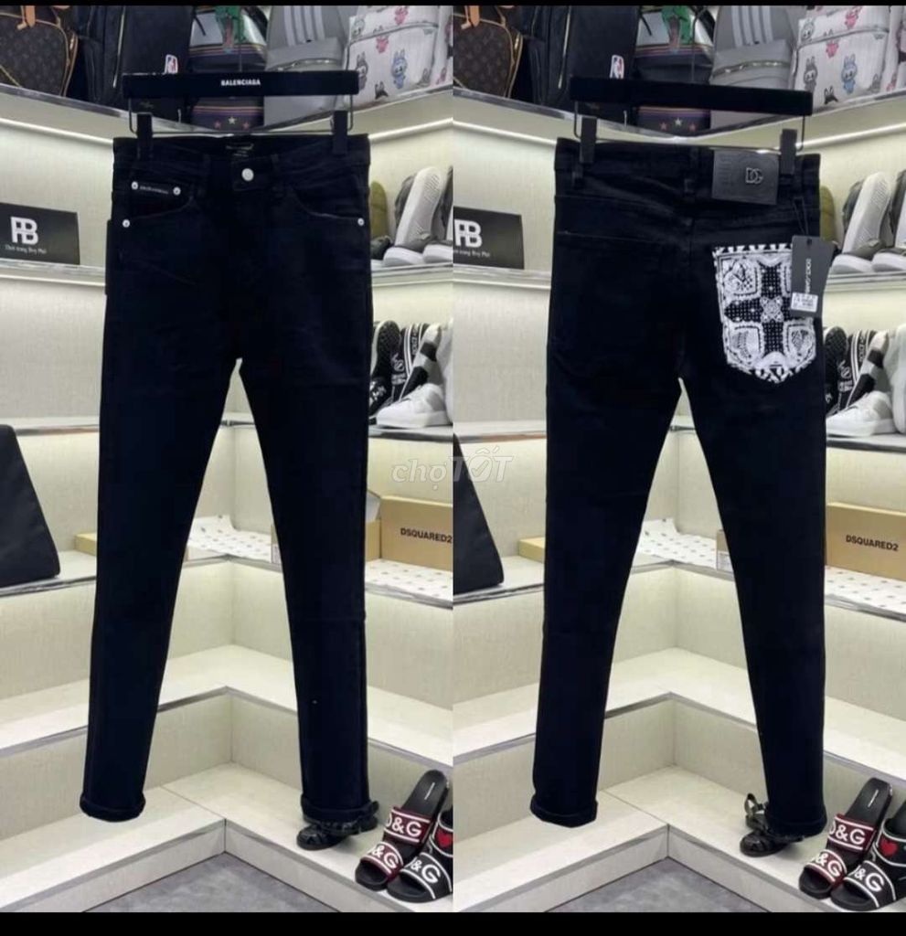 Quần jean nam D.G Đen size 31. Mua bán Quần áo tại Huyện Khoái Châu Hưng Yên được đăng bởi Bằng Doãn hình 1