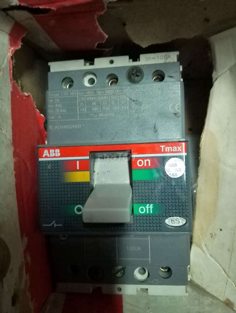 Aptomat MCCB ABB Tmax 11B 160 100A 95%. Mua bán Đồ chuyên dụng, Giống nuôi trồng tại Huyện Long Hồ Vĩnh Long được đăng bởi Nguyễn Đạt hình 1