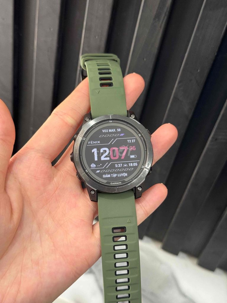 Garmin Fenix 7 Pro Sapphire Solar Xanh rêu. Mua bán Thiết bị đeo thông minh tại Quận Hai Bà Trưng Hà Nội được đăng bởi Quỳnh Như hình 1