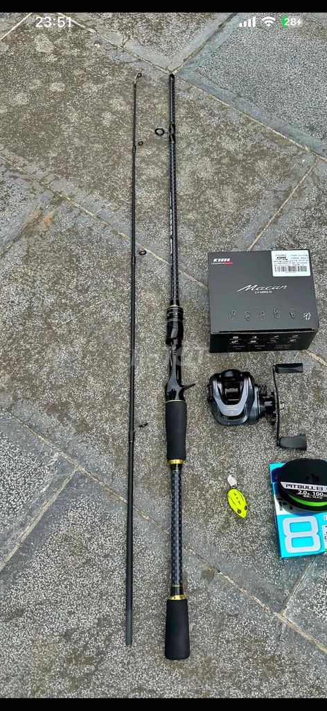 Cần câu cá KML Macan Carbon Đen. Mua bán Đồ thể thao, Dã ngoại tại Thành phố Tây Ninh Tây Ninh được đăng bởi Son Tran hình 1