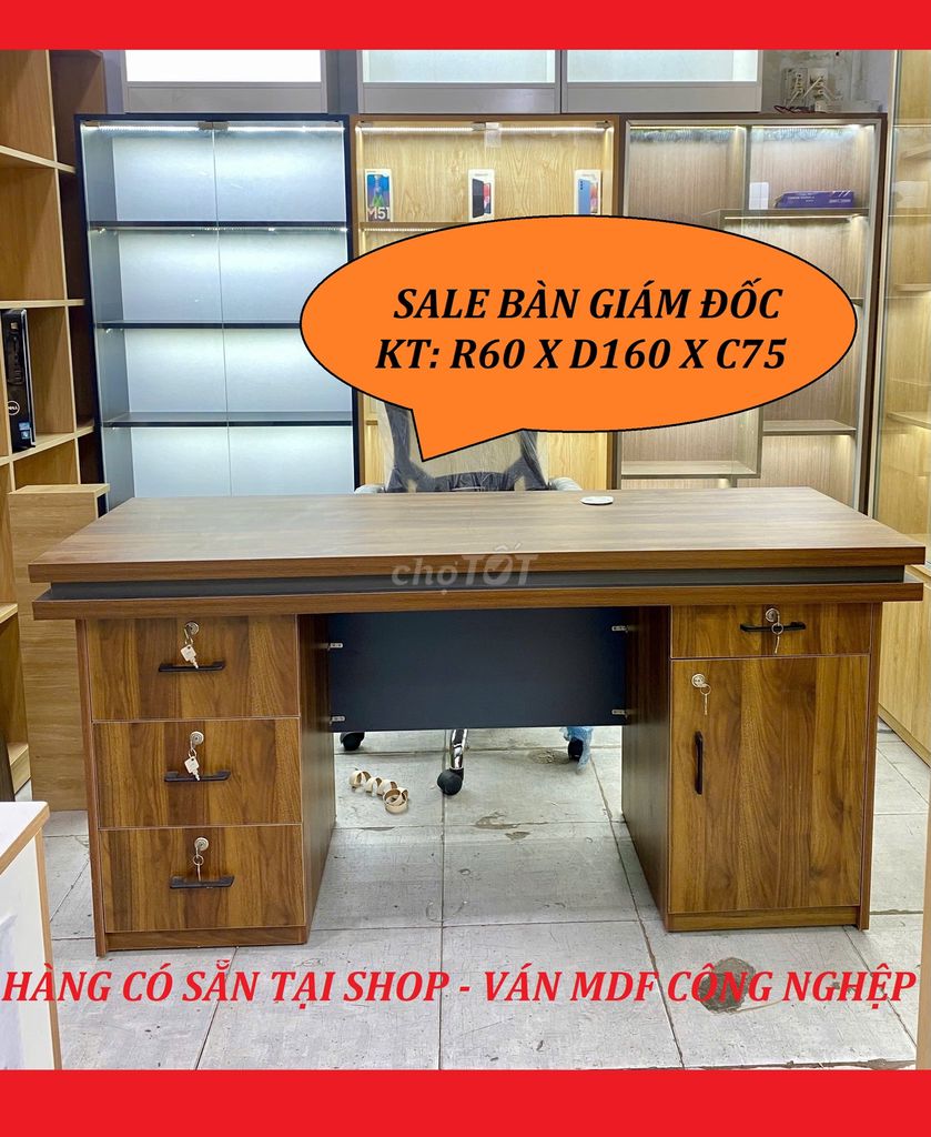 SALE BÀN GIÁM ĐỐC > R60XD160 < HÀNG CÓ SẴN Ạ!