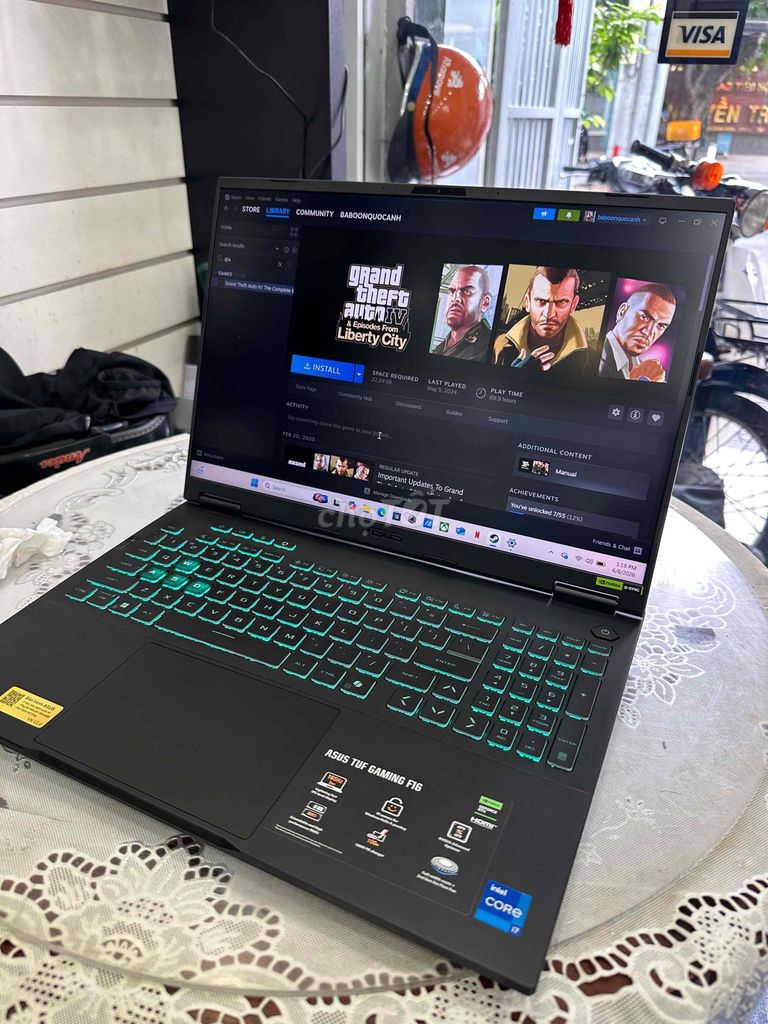 ASUS TUF F16 i7 RTX 5070 64GB/2TB Đã sử dụng. Mua bán Laptop tại Quận 8 Tp Hồ Chí Minh được đăng bởi Vinh1982 hình 1