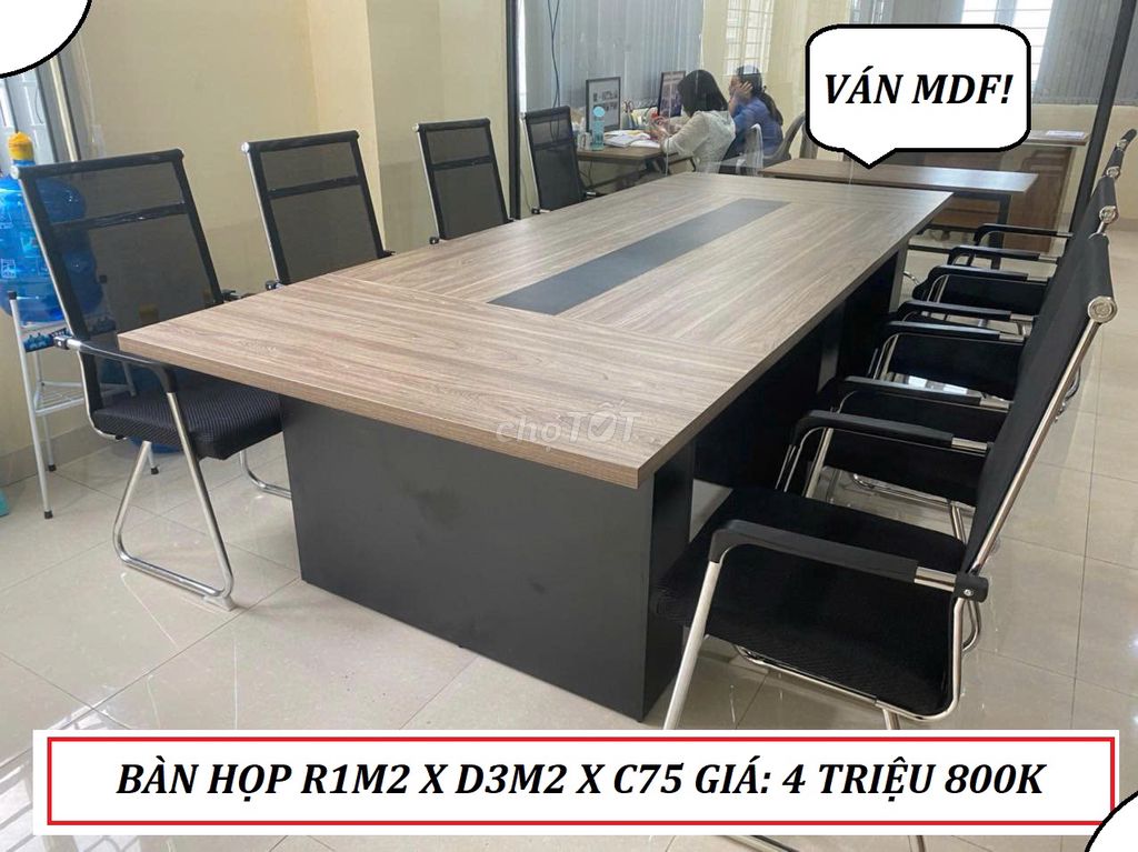 BÀN HỌP 3M/3M2 & BÀN LÀM VIỆC VÁN MDF PHỦ MELAMINE