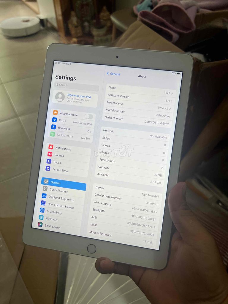 Máy tính bảng Apple iPad Air 2 16GB giá tốt