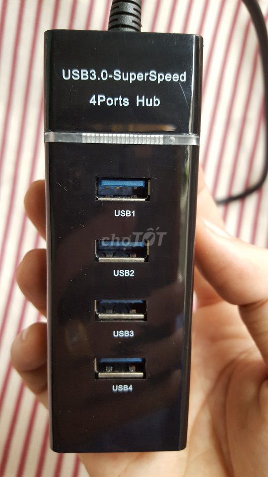 Hub chia 4 cổng USB, usb Hub tốc độ 3.0. Mua bán Phụ kiện (Màn hình, Chuột...) tại Quận 6 Tp Hồ Chí Minh được đăng bởi Laptop Hoàng Kim hình 1