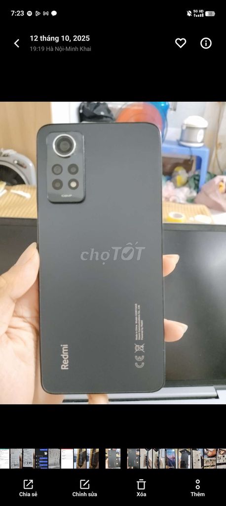 Xiaomi Redmi Note 12 Pro 4G Đen. Mua bán Điện thoại tại Quận Hai Bà Trưng Hà Nội được đăng bởi Nguyen Kien hình 1