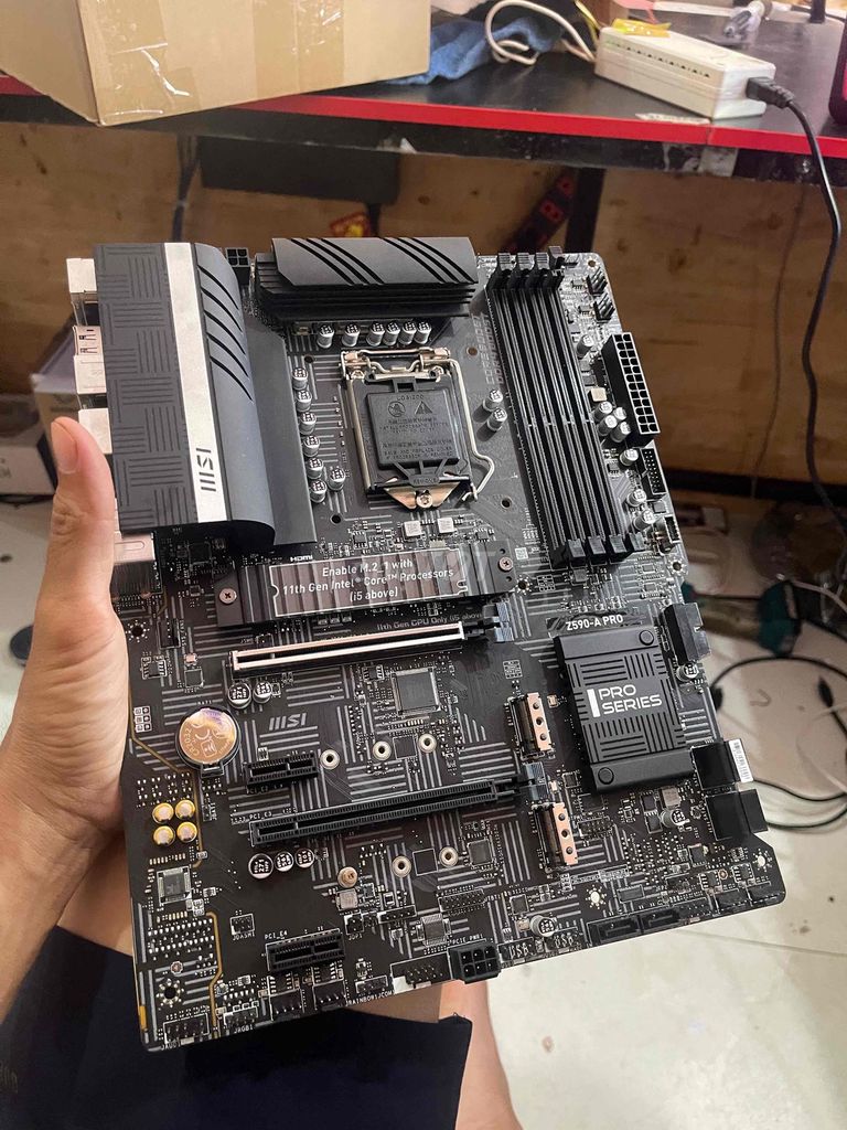 Bo mạch chủ MSI Z590-A PRO LGA12XX Đen. Mua bán Linh kiện (RAM, Card...) tại Huyện Hòa Thành Tây Ninh được đăng bởi Trung Tâm Máy Tính GK GAMMING hình 1