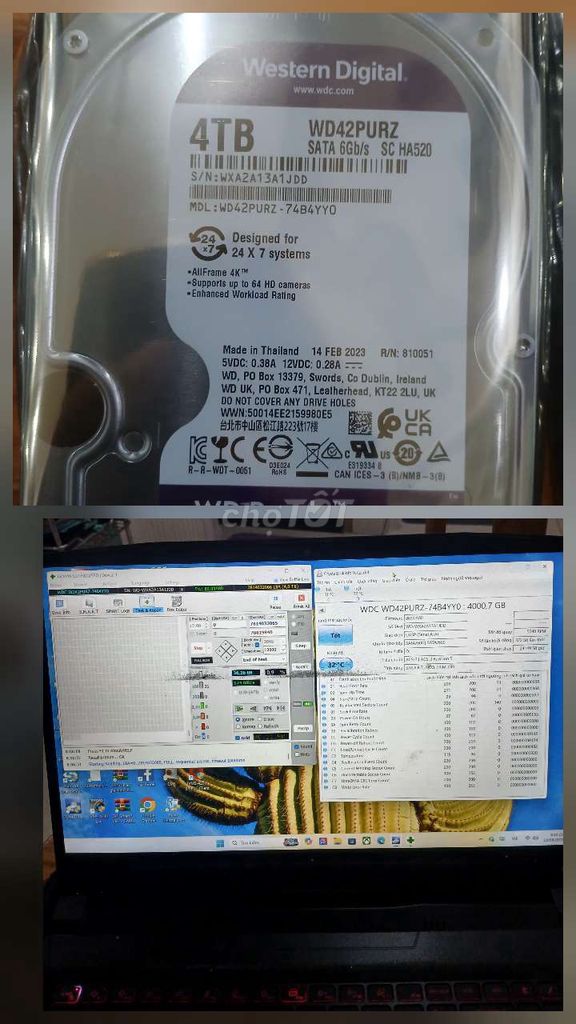 Ổ cứng WD 4TB SATA 6Gb/s. Mua bán Linh kiện (RAM, Card...) tại Huyện Hóc Môn Tp Hồ Chí Minh được đăng bởi Chính hình 1