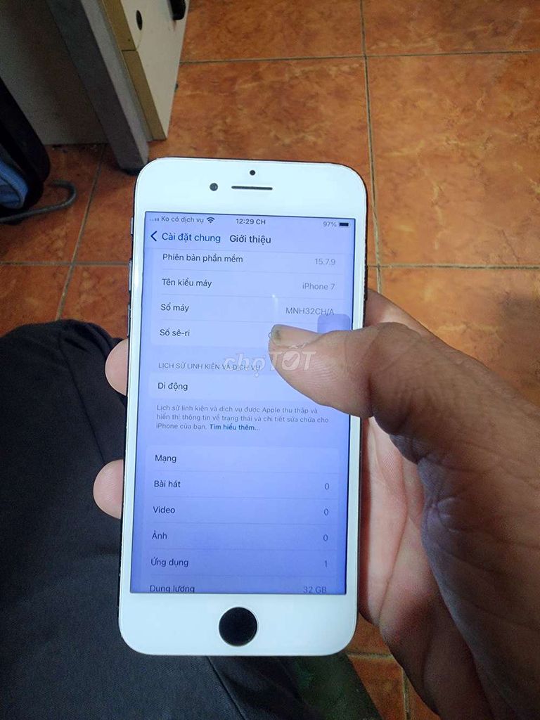 Apple iPhone 7 32GB Trắng Đã dùng. Mua bán Điện thoại tại Quận 1 Tp Hồ Chí Minh được đăng bởi tùng  hình 1