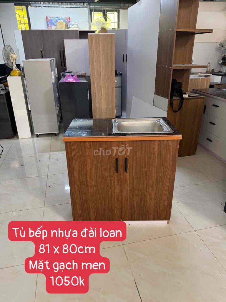 Tủ bếp Nhựa Đài Loan Nâu 81x80cm. Mua bán Tủ, kệ gia đình tại Thành phố Thủ Đức Tp Hồ Chí Minh được đăng bởi Nội Thất Gia Đình hình 1