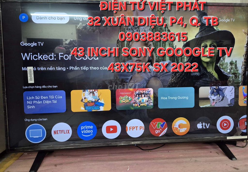 THANH LÍ,CON 43 INCH SONY GOOOGLE TIVI. Mua bán Tivi, Âm thanh tại Quận Tân Bình Tp Hồ Chí Minh được đăng bởi Ân Phạm hình 1