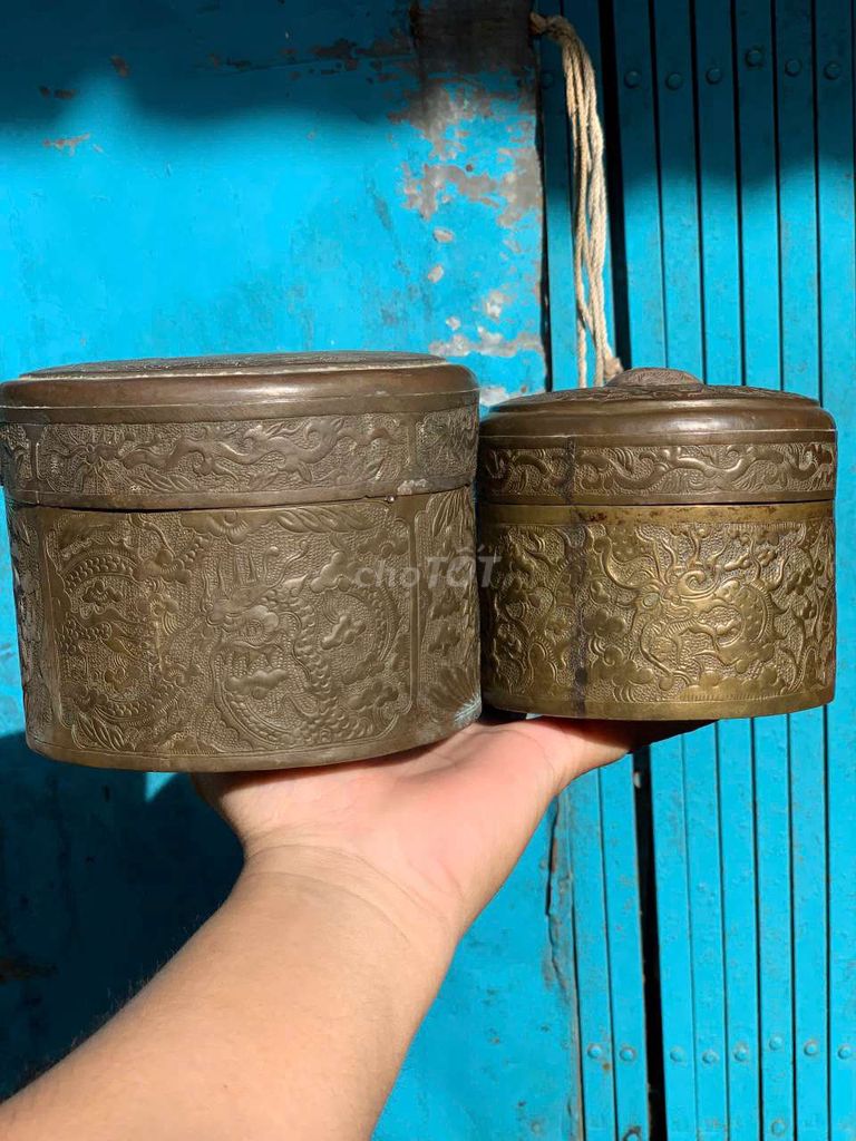 Hộp trang trí Đồng chạm khắc rồng. Mua bán Đồ sưu tầm, đồ cổ tại Thành phố Sa Đéc Đồng Tháp được đăng bởi Phương  hình 1