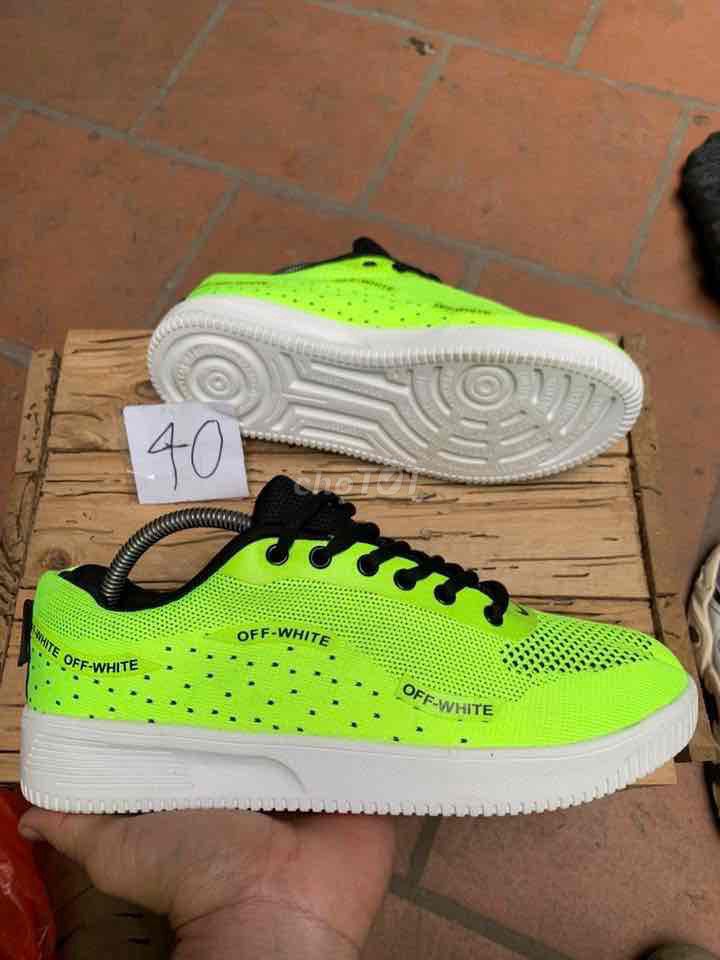 Giày thể thao Off-White Xanh neon size 40. Mua bán Giày dép tại Quận Hoàng Mai Hà Nội được đăng bởi Vuagiay2hand hình 1
