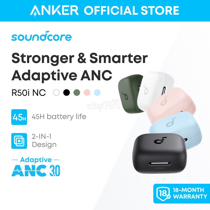 Tai nghe Bluetooth Anker SoundR50i NC Xanh dương. Mua bán Tivi, Âm thanh tại Quận 11 Tp Hồ Chí Minh được đăng bởi Sac Nhanh 246  Mobile  PC hình 1