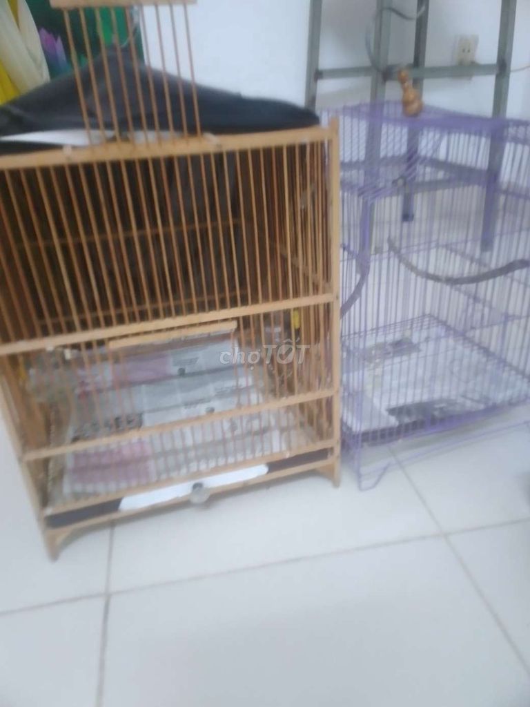 Lồng chim Gỗ, Kim loại Nâu, Tím. Mua bán Phụ kiện, Thức ăn, Dịch vụ tại Quận Liên Chiểu Đà Nẵng được đăng bởi bon hình 1