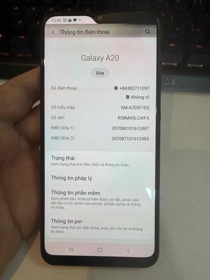 Bán xác Samsung Galaxy A20 32GB Đỏ