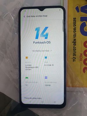 Vivo Y22s 8g+8g/128g như mới