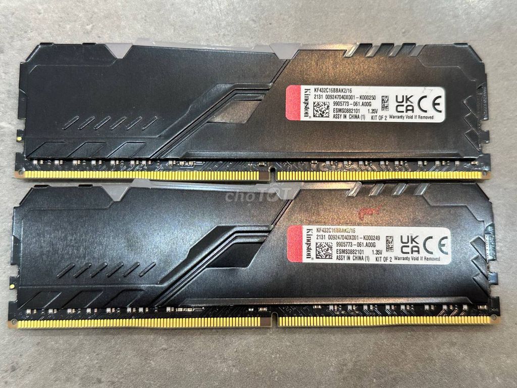 RAM Kingston Fury 8GB DDR4 3200MHz Đen. Mua bán Linh kiện (RAM, Card...) tại Quận Tân Bình Tp Hồ Chí Minh được đăng bởi Nguyễn Hoàng Nhã  hình 1