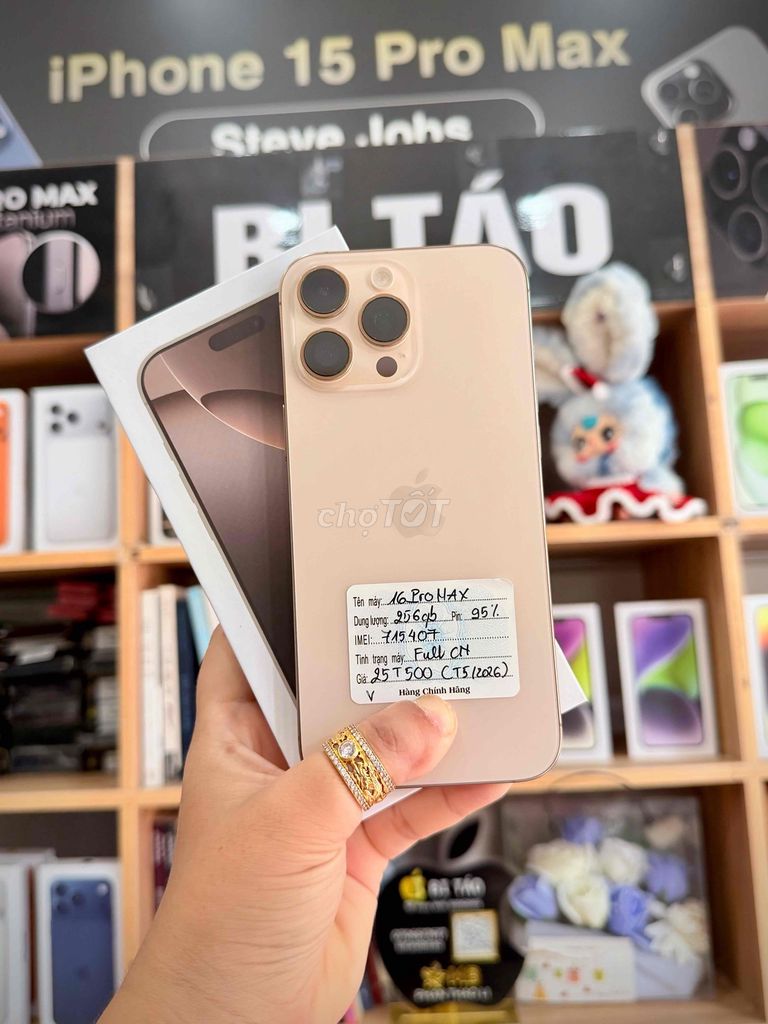 Apple iPhone 16 Pro Max 256GB Sa Mạc P95. Mua bán Điện thoại tại Thành phố Long Xuyên An Giang được đăng bởi Bi Táo Store hình 1