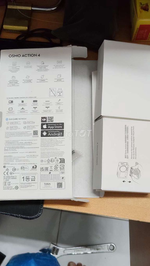 Camera hành động DJI Osmo Action 4 Đen Mới. Mua bán Máy ảnh, Máy quay tại Thị xã Tân Uyên Bình Dương được đăng bởi THÁI LONG hình 1