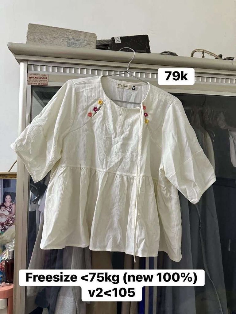 Áo kiểu nữ Freesize Mới 100%. Mua bán Quần áo tại Huyện Châu Thành Kiên Giang được đăng bởi Trân hình 1