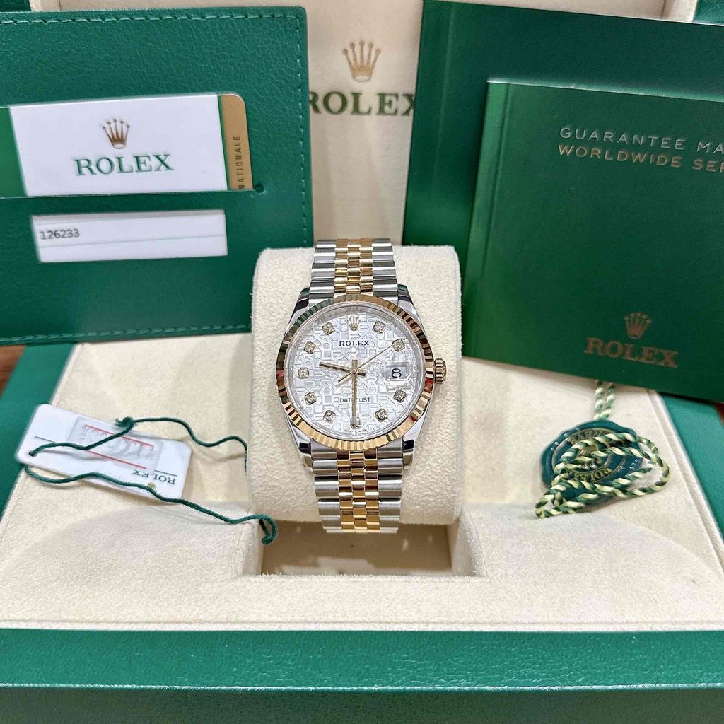 Rolex DateJust 126233 MVT Trắng