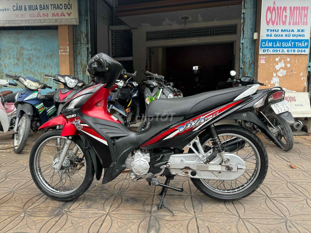Suzuki Viva 115 Fi Đỏ đen. Mua bán Xe máy tại Quận Ninh Kiều Cần Thơ được đăng bởi DVCĐ Công Minh hình 5