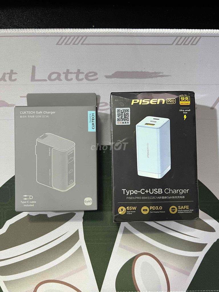 Củ sạc Cuktech GaN 120W, Pisen 65W Mới 100%. Mua bán Phụ kiện (Màn hình, Chuột...) tại Quận Gò Vấp Tp Hồ Chí Minh được đăng bởi Lê Duy Phúc hình 1
