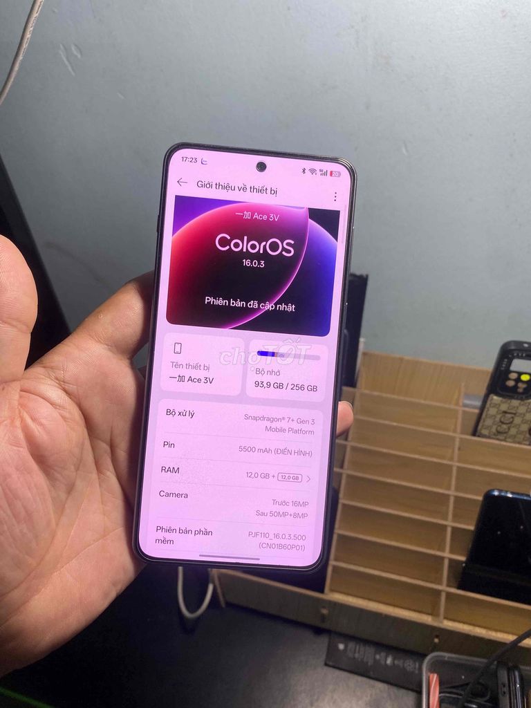 OnePlus ACE 3V 5G 256GB Xám. Mua bán Điện thoại tại Quận Hai Bà Trưng Hà Nội được đăng bởi Bùi Tuy MobileLaptop hình 1