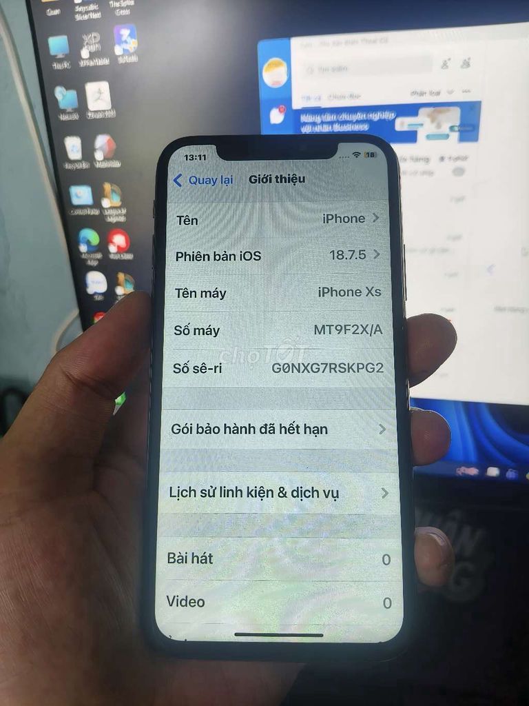 Apple iPhone Xs Đã thay màn. Mua bán Điện thoại tại Quận 12 Tp Hồ Chí Minh được đăng bởi Quân hình 1