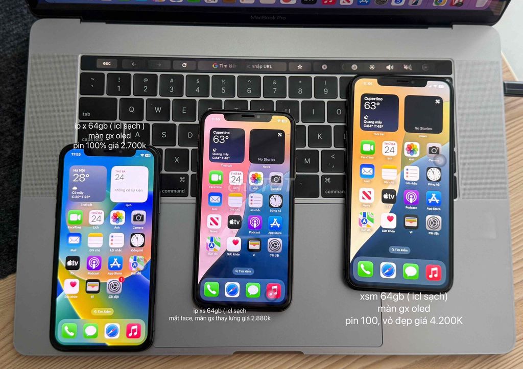 Iphone x , xs ,xsm 64gb làm máy phụ nhỏ gọn Giá dể. Mua bán Điện thoại tại Thành phố Bạc Liêu Bạc Liêu được đăng bởi Trường hình 1