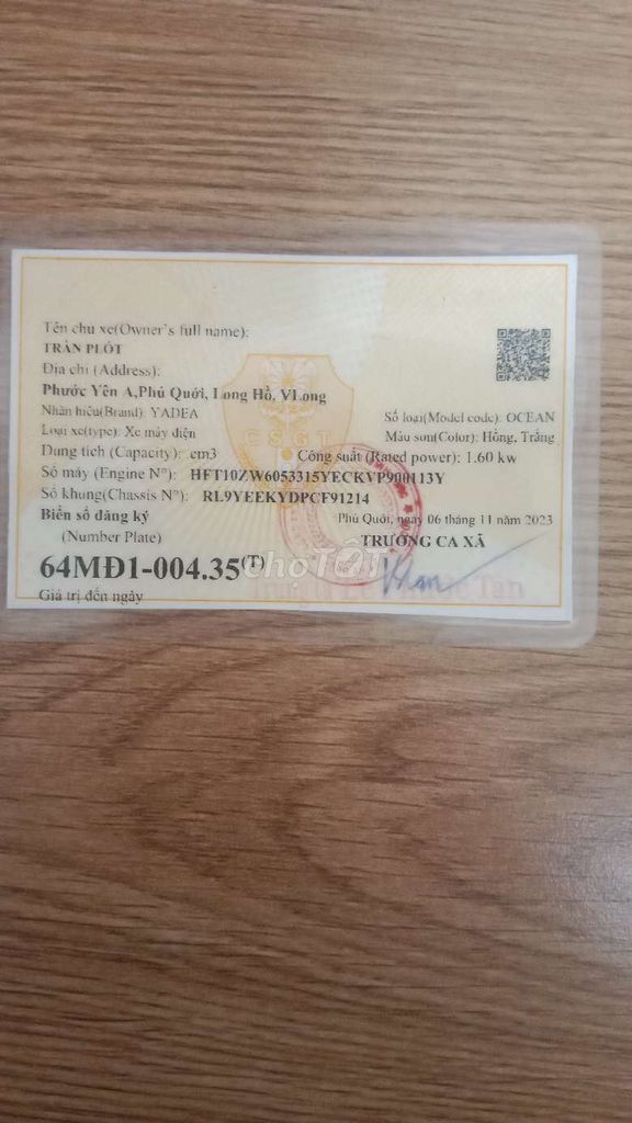 Bán. Mua bán Xe điện tại Huyện Long Hồ Vĩnh Long được đăng bởi tran plot hình 1