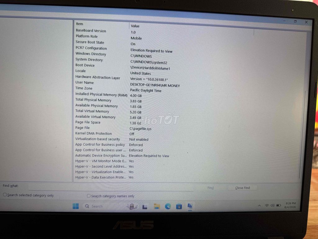 ASUS VivoBook 15 X507MA Celeron N4000 4GB Xám. Mua bán Laptop tại Quận Bình Tân Tp Hồ Chí Minh được đăng bởi Tiến Phạm hình 1