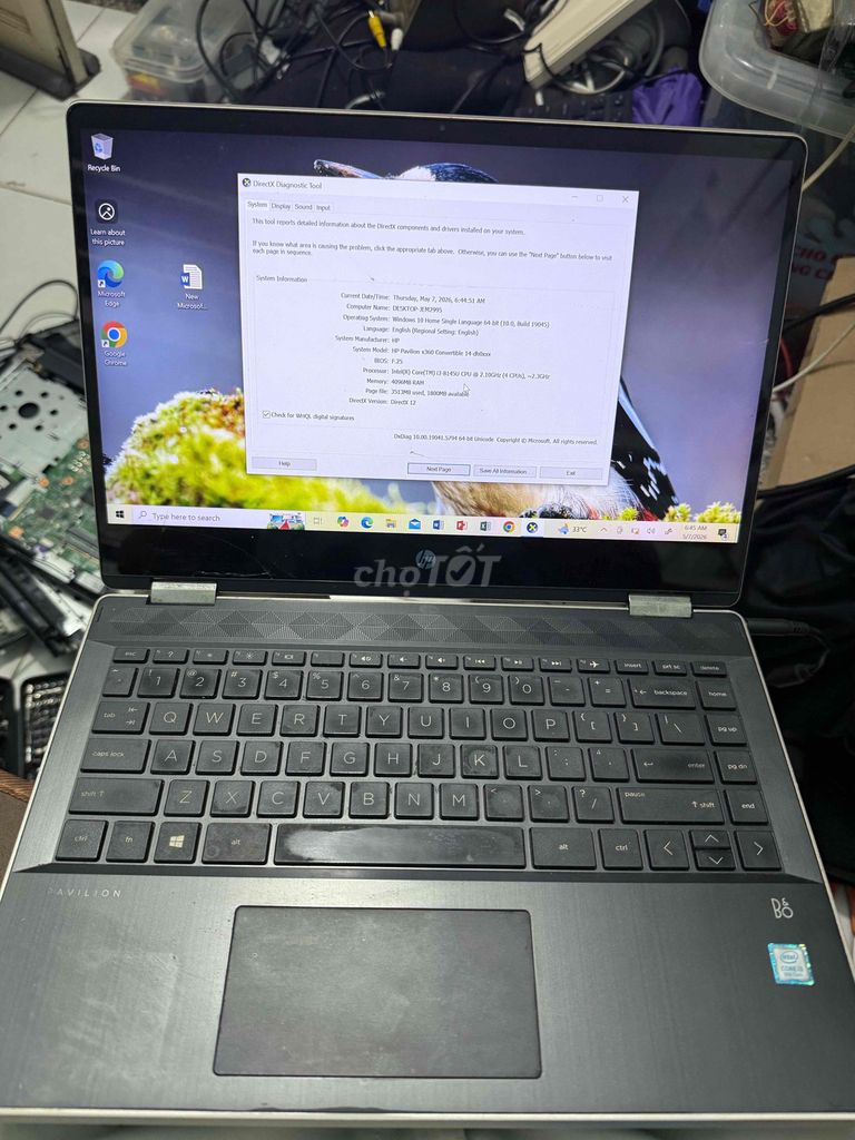 HP Pavilion X360 i3 8145U nứt cảm ứng. Mua bán Laptop tại Quận 7 Tp Hồ Chí Minh được đăng bởi Hoà Đỗ hình 1