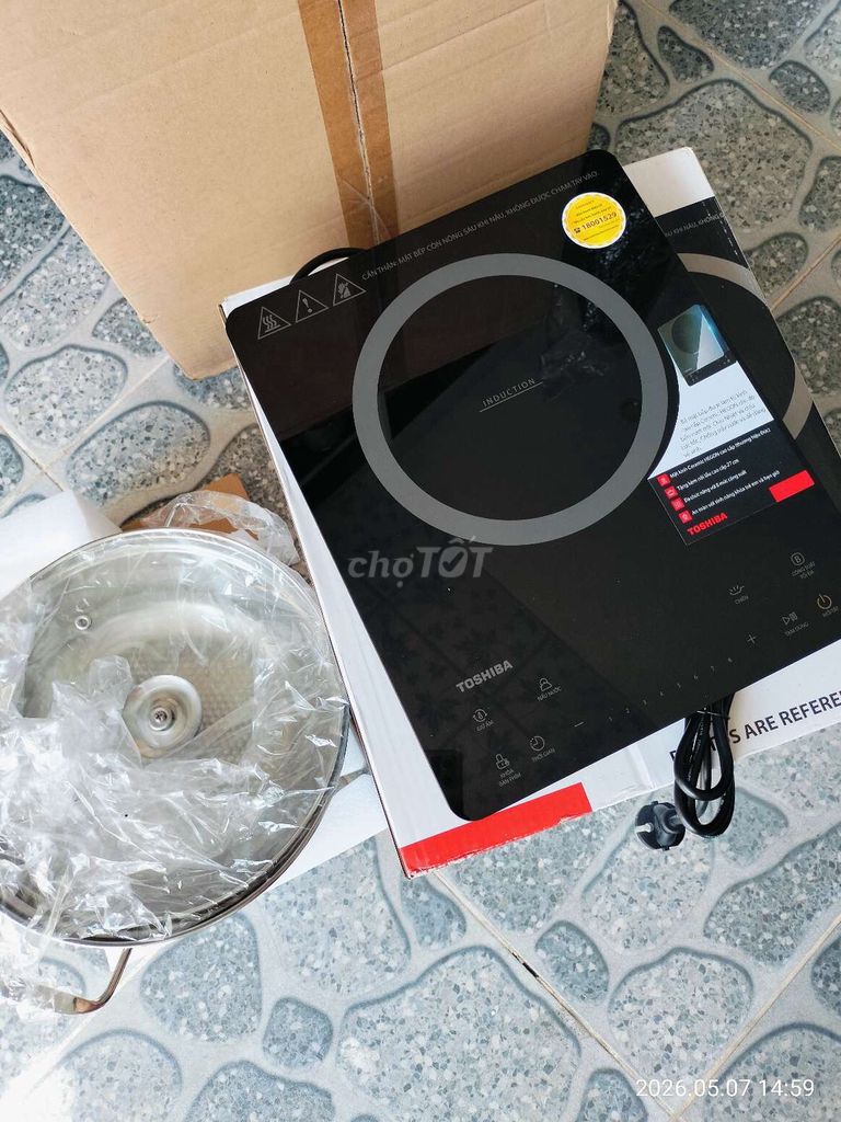 Bếp điện từ Toshiba Đen. Mua bán Bếp, lò, đồ điện nhà bếp tại Quận Cẩm Lệ Đà Nẵng được đăng bởi Điện Máy Thái Hiền hình 1