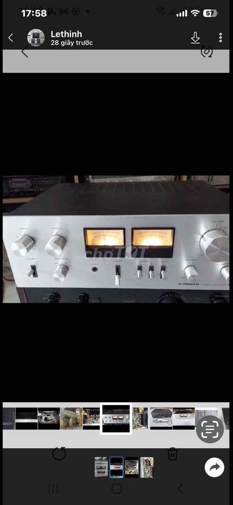 Amply Pioneer 7800 Bạc. Mua bán Tivi, Âm thanh tại Thành phố Vinh Nghệ An được đăng bởi thinhle hình 1