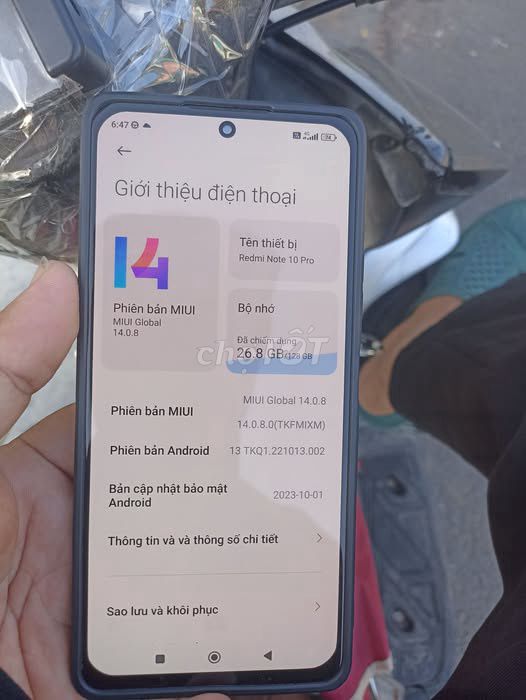 Xiaomi Redmi Note 10 Pro 8GB/128GB. Mua bán Điện thoại tại Quận 1 Tp Hồ Chí Minh được đăng bởi Hội Đồ Điện Tử hình 1